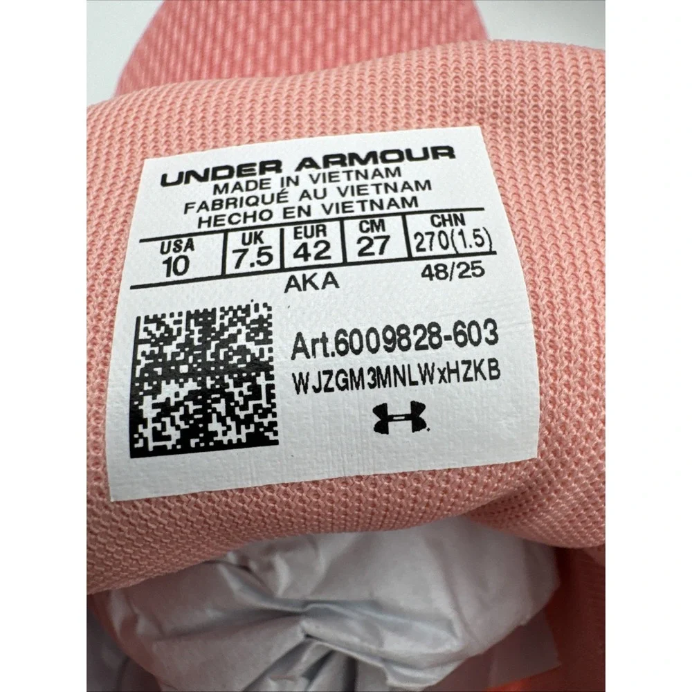 Under Armour Charged Assert 10 Womens Size 10 Pink Elixir Running Shoes NIB